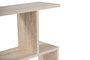 Hanah Home Mesa Auxiliar Life Travertino Mármol 60x60x20cm Elegante y Sofisticada para Salón o Dormitorio